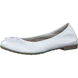 MARCO TOZZI premio Leather, Insole Leather + Feel Me Dames Ballerina's - WHITE - Maat 37