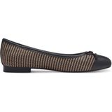 Marco Tozzi - 22103-098 Instapper - Zwart/Beige - Kunststof/Textiel