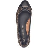 Marco Tozzi - 22103-098 Instapper - Zwart/Beige - Kunststof/Textiel