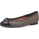 Marco Tozzi - 22103-098 Instapper - Zwart/Beige - Kunststof/Textiel