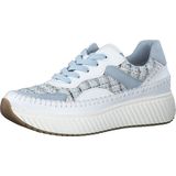 MARCO TOZZI MT Soft Lining + Feel Me - removable insole Dames Sneaker - WHITE/LIGHT BLUE - Maat 38
