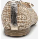 Marco Tozzi - Instappers - Beige - Textiel - Soft Foam Voetbed