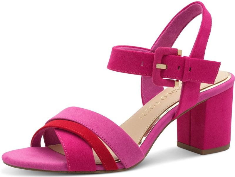 MARCO TOZZI - Heeled Sandal - Dames - Pink Comb - Veganistisch - 2-28323-42
