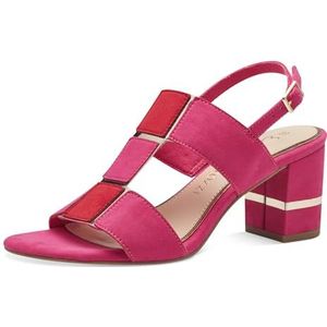 MARCO TOZZI Heeled Sandal by Guido Maria Kretschmer 2-28314-42 dames, Pink Red, 39 EU