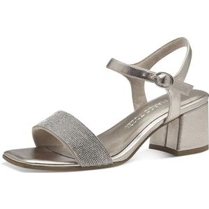 MARCO TOZZI Heeled Sandal by Guido Maria Kretschmer 2-28227-42 dames, Platinum, 41 EU