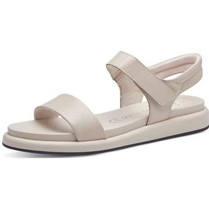 Marco Tozzi, Schoenen, Dames, Beige, 37 EU, Beige Platte Sandalen voor Vrouwen