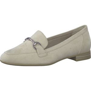 Marco Tozzi - Instappers - Zand - Blokhak - Loafer - Zonder Sluiting