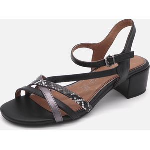 Marco Tozzi Dames Sandalette - 28223-098 Zwart Combi