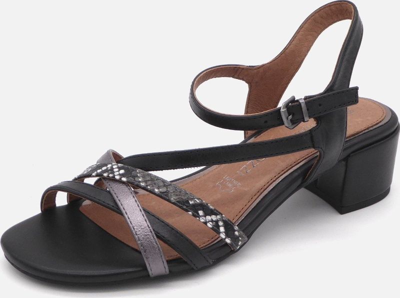 Marco Tozzi Dames Sandalette - 28223-098 Zwart Combi