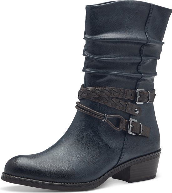 MARCO TOZZI - MT Soft Lining Dames Laarzen - NAVY COMB - Synthetisch
