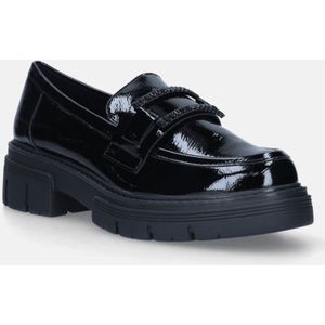 Marco Tozzi - Dames Sneaker - Zwart - Kunstleer - Lak