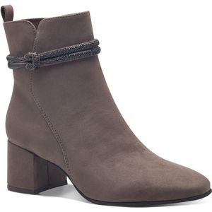 Marco Tozzi - Enkellaars - Zwart - Textiel - Blokhak