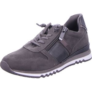 MARCO TOZZI Platte damessneakers met veters en ritssluiting, Ash Comb, 39 EU