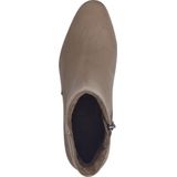 Marco Tozzi Enkellaarsjes taupe Textiel - Dames