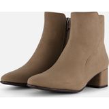 Marco Tozzi Enkellaarsjes taupe Textiel - Dames