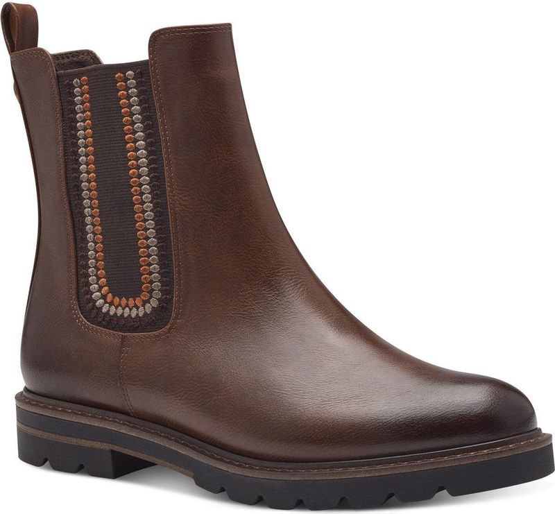 MARCO TOZZI Chelsea Boots - Bruin - Synthetisch - Ritssluiting
