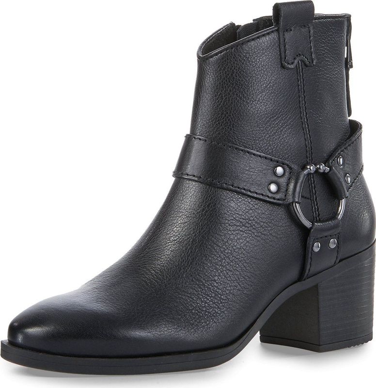 MARCO TOZZI Bottines - Zwart - Leder - Met Rits
