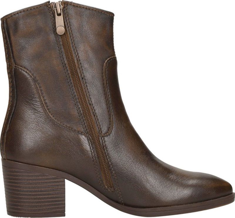 SUB55 Enkellaarsjes Hak Enkellaarsjes Hak - cognac