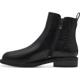 MARCO TOZZI Enkellaarzen - Zwart - Leer/Synthetisch - Ritssluiting