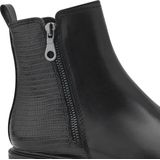 MARCO TOZZI Enkellaarzen - Zwart - Leer/Synthetisch - Ritssluiting