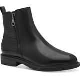 MARCO TOZZI Enkellaarzen - Zwart - Leer/Synthetisch - Ritssluiting