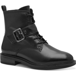 MARCO TOZZI - 2-25101-43 - Enkellaarzen - Zwart - Leer/Synthetisch