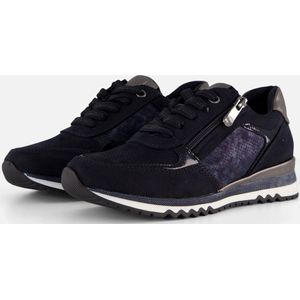 Marco Tozzi - Sneakers Laag - Blauw - Textiel
