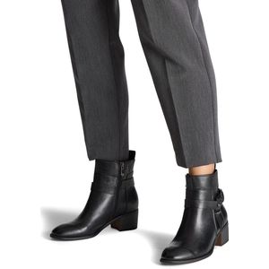 Marco Tozzi - Enkellaarsje - Zwart - Leer