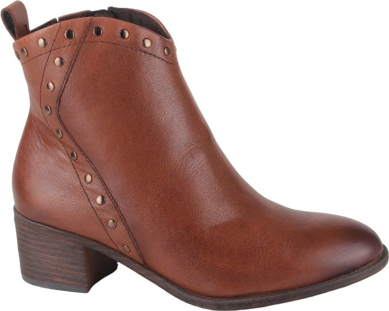MARCO TOZZI - 2-25381-43 - Enkellaarzen - Cognac - Leer