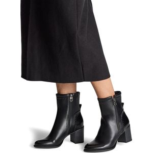 Marco Tozzi - Enkellaarsje - Zwart - Synthetisch - F-breedte