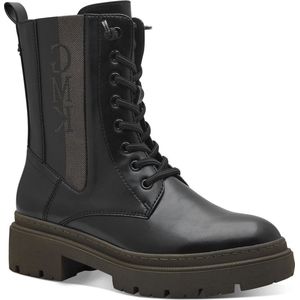 MARCO TOZZI - Marco Tozzi By Guido Maria Kretschmer - Enkellaarzen - Zwart/Khaki - Synthetisch