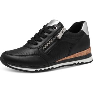 MARCO TOZZI - 2-23782-41 - Damessneakers - Zwart/kam - Comfortabele Schoenen