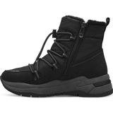 Marco Tozzi - Enkellaarsje - Zwart - Textiel/Synthetisch - F-breedte