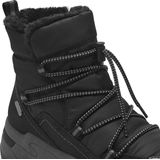 Marco Tozzi - Enkellaarsje - Zwart - Textiel/Synthetisch - F-breedte