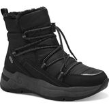 Marco Tozzi - Enkellaarsje - Zwart - Textiel/Synthetisch - F-breedte