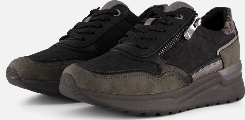 Marco Tozzi - Dames Sneakers - Panter - Imitatieleer - Vegan