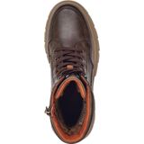 Marco Tozzi - Dames Enkellaarsje - Zwart - Textiel/Synthetisch - Blokhak