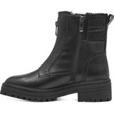 Marco Tozzi - Enkellaarsje - Zwart - Textiel/Synthetisch