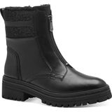 Marco Tozzi - Enkellaarsje - Zwart - Textiel/Synthetisch