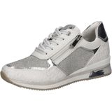 Marco Tozzi - 2-23713-41 - Damessneakers - Wit/Zilver - Textiel