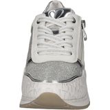 Marco Tozzi - 2-23713-41 - Damessneakers - Wit/Zilver - Textiel