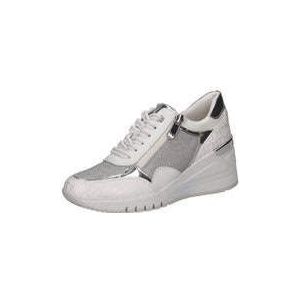 MARCO TOZZI - Marco Tozzi Damessneakers - Wit/Zilver - Synthetisch