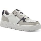 Marco Tozzi - Baskets - Wit Zwart - Leer - Comfort Technologie