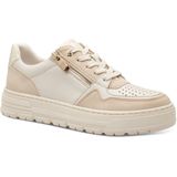 MARCO TOZZI - 2-23755-44 - Damessneakers - Crème - Veganistisch - Uitneembare Binnenzool