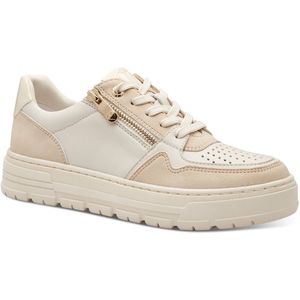 MARCO TOZZI - 2-23755-44 - Damessneakers - Crème - Veganistisch - Uitneembare Binnenzool