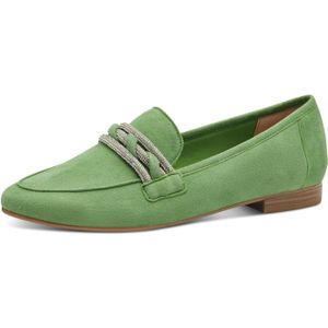 Instappers - Effen - Leer - Platte Hak - Ronde Neus