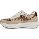 Marco Tozzi - Dames Sneaker - Blauw - Textiel/Kunststof - F-breedte