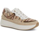 Marco Tozzi - Dames Sneaker - Blauw - Textiel/Kunststof - F-breedte