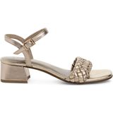 Marco Tozzi - Dames Sandaal - Zwart - Synthetisch - Blokhak 5 cm