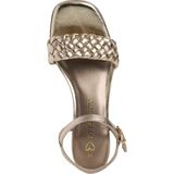 Marco Tozzi - Dames Sandaal - Zwart - Synthetisch - Blokhak 5 cm